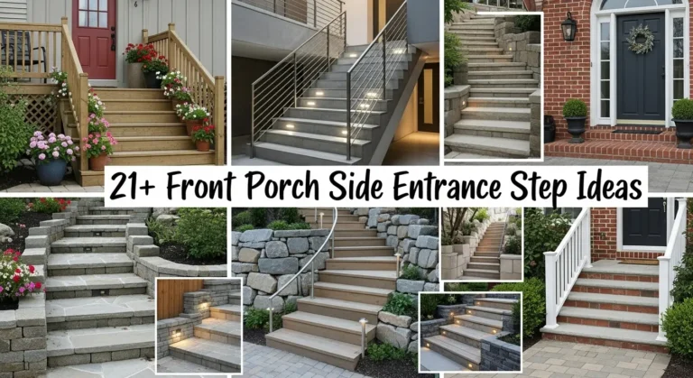 21+ Front Porch Side Entrance Step Ideas to Transform Your Home's Curb Appeal