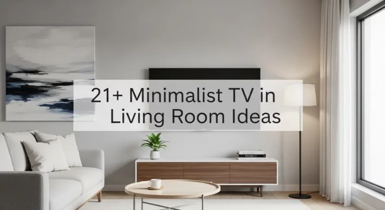 21+ Minimalist TV in Living Room Ideas for Clean Designs