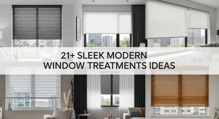 21+ Sleek Modern Window Treatments for Minimalist Homes
