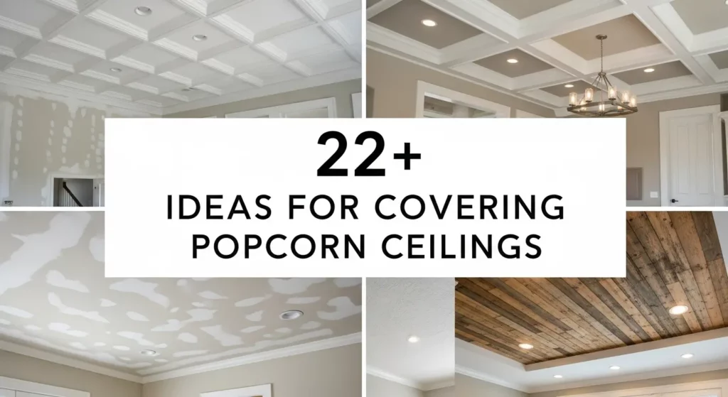 22+ Easy and Stylish Ideas for Covering Popcorn Ceilings