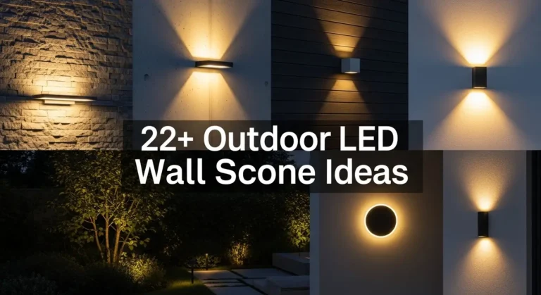22+ Outdoor LED Wall Sconce Ideas to Illuminate Your Home's Exterior