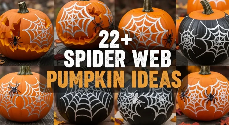 22+ Spider Web Pumpkin Ideas for Spooky Halloween Decorations