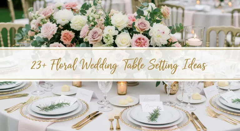 23+ Floral Wedding Table Setting Ideas for a Fresh, Elegant Look