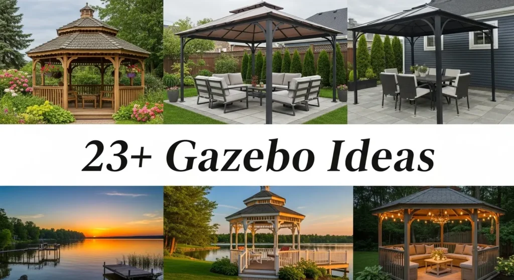 23+ Gazebo Ideas for Small Yards That Maximize Outdoor Living