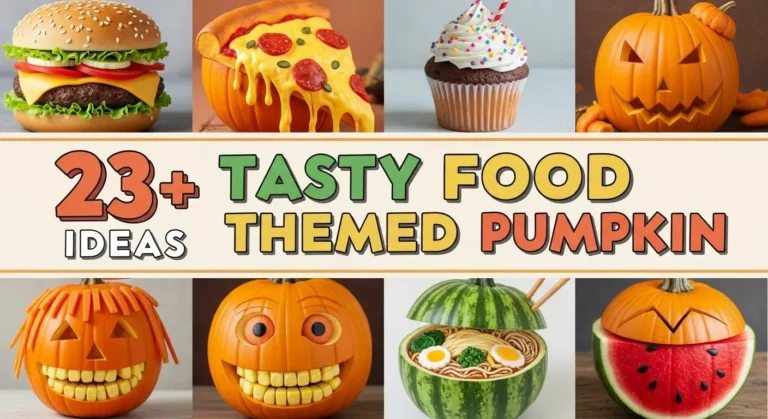 23+ Tasty Food Themed Pumpkin Ideas for Fall
