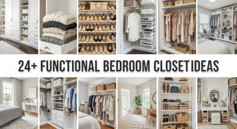 24+ Functional Bedroom Closet Ideas to Organize Your Space