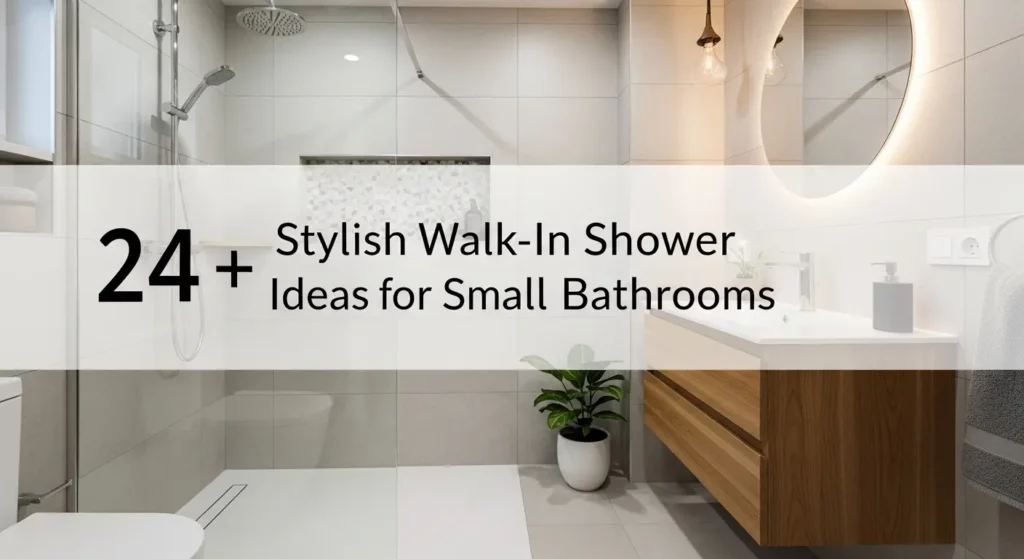 24+ Stylish Walk-In Shower Ideas for Small Bathrooms