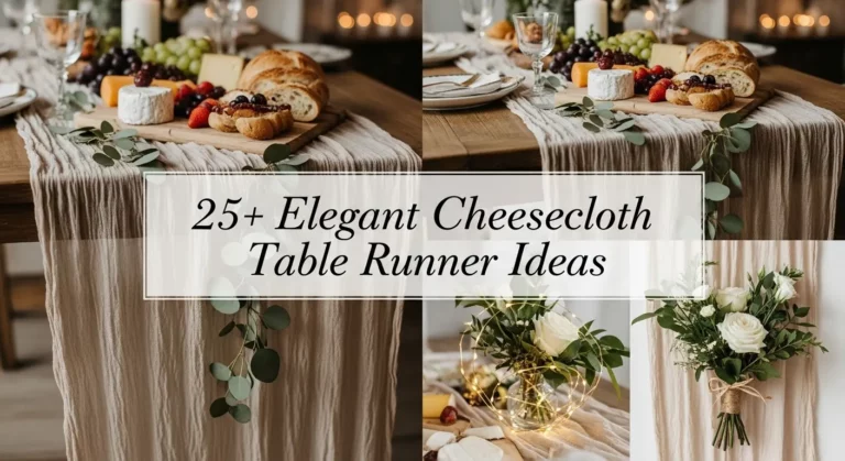 25+ Elegant Cheesecloth Table Runner Ideas for Any Event