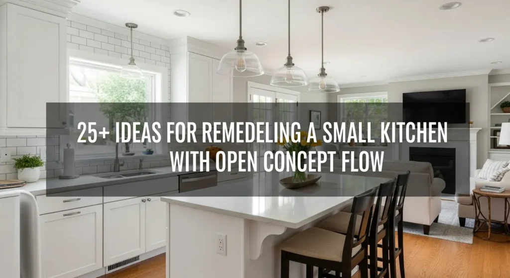 25+ Ideas for Remodeling a Small Kitchen with Open Concept Flow That Maximize Space