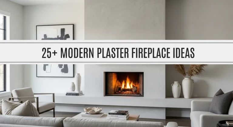 25+ Modern Plaster Fireplace Ideas