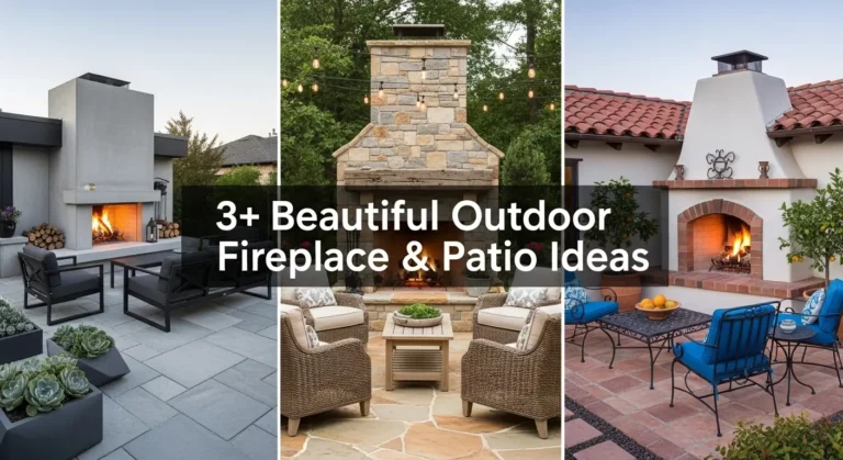3+ Beautiful Outdoor Fireplace & Patio Ideas for Every Home