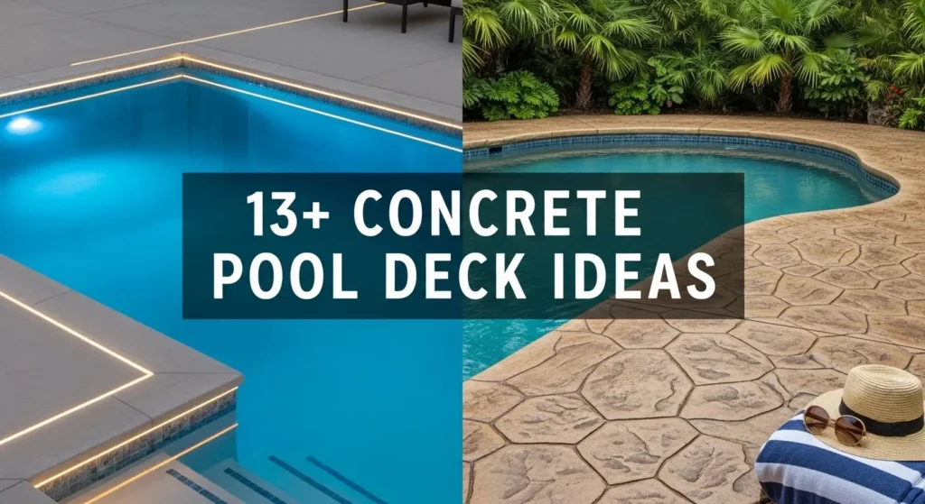 Explore 13+ Stylish Concrete Pool Deck Designs for Every Home