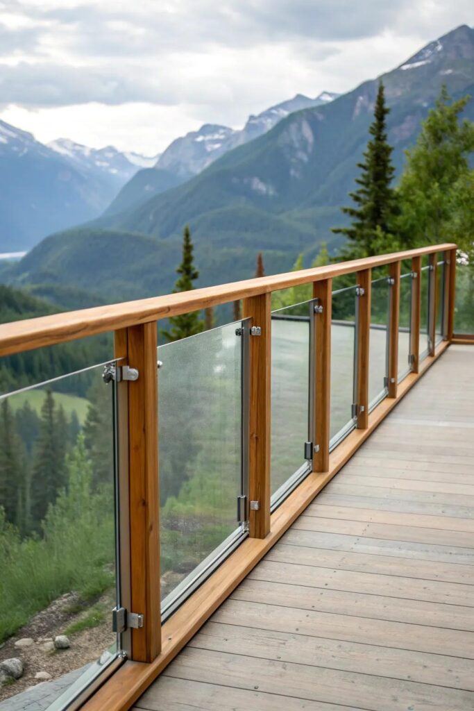16+ Rustic Deck Railing Ideas for Log Cabins and Mountain Homes