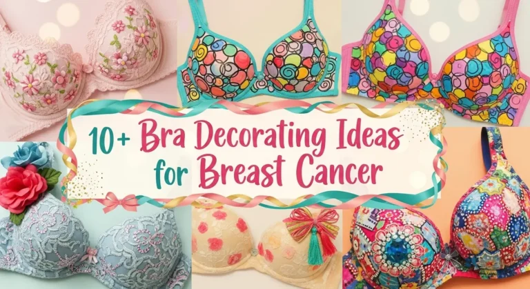 10+ Bra Decorating Ideas for Breast Cancer Survivors and Support Groups
