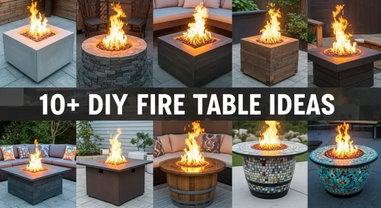 10+ DIY Fire Table Ideas to Transform Your Backyard Into a Cozy Retreat