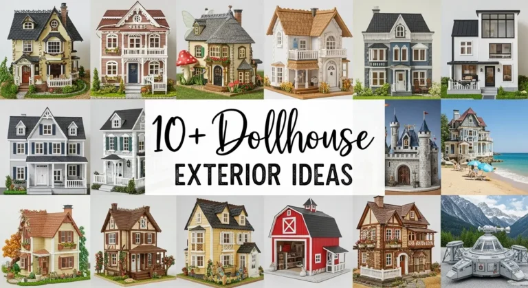 10+ Dollhouse Exterior Ideas to Create Picture-Perfect Miniature Homes