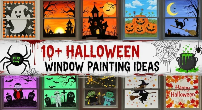 10+ Halloween Window Painting Ideas That Transform Your Home Into a Haunted House