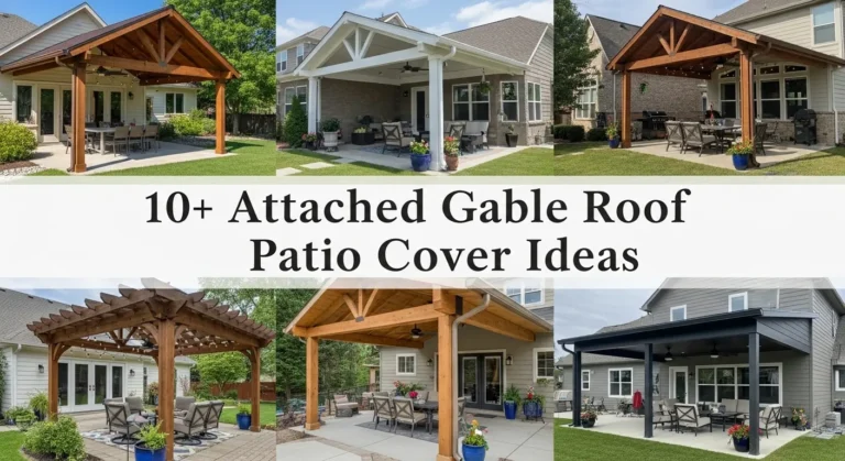 10+ Stunning Attached Gable Roof Patio Cover Ideas for Outdoor Living
