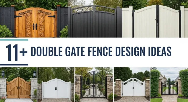 11+ Double Gate Fence Design Ideas That Make a Grand First Impression