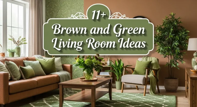 11+ Stunning Brown and Green Living Room Ideas for Natural Harmony