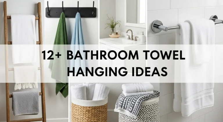 12+ Bathroom Towel Hanging Ideas That Double as Decor