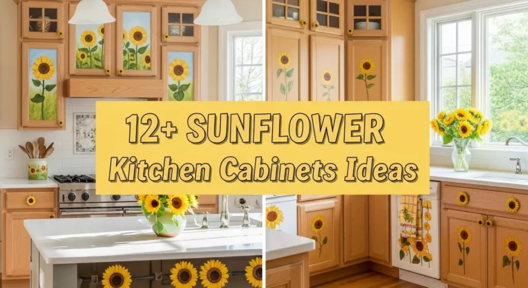 12+ Rustic Sunflower Kitchen Cabinets Ideas for Farmhouse Style Homes