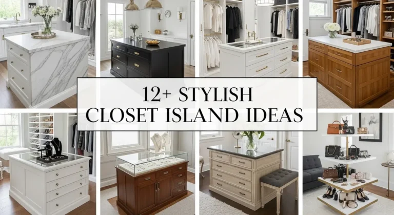 12+ Stylish Closet Island Ideas From Minimalist to Glamorous Designs