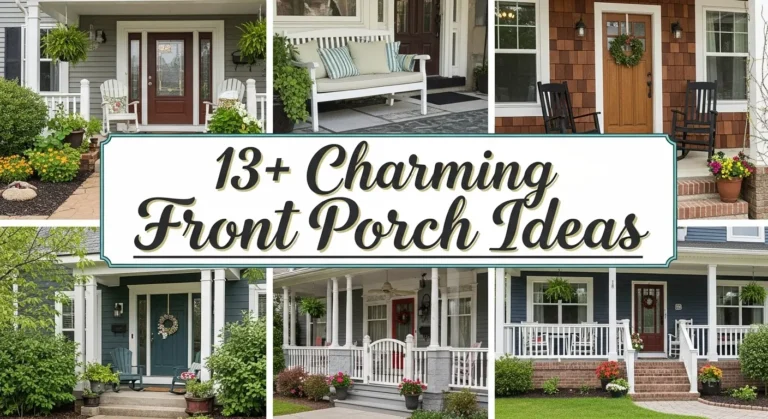 13+ Charming Front Porch Ideas to Create the Perfect Relaxation Haven