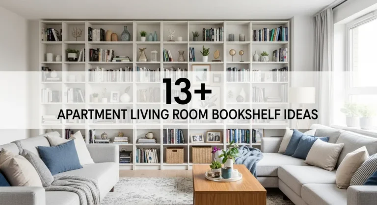 13+ DIY Apartment Living Room Bookshelf Ideas You Can Build