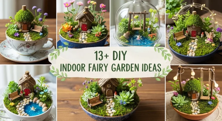 13+ DIY Indoor Fairy Garden Ideas with Natural and Foraged Materials