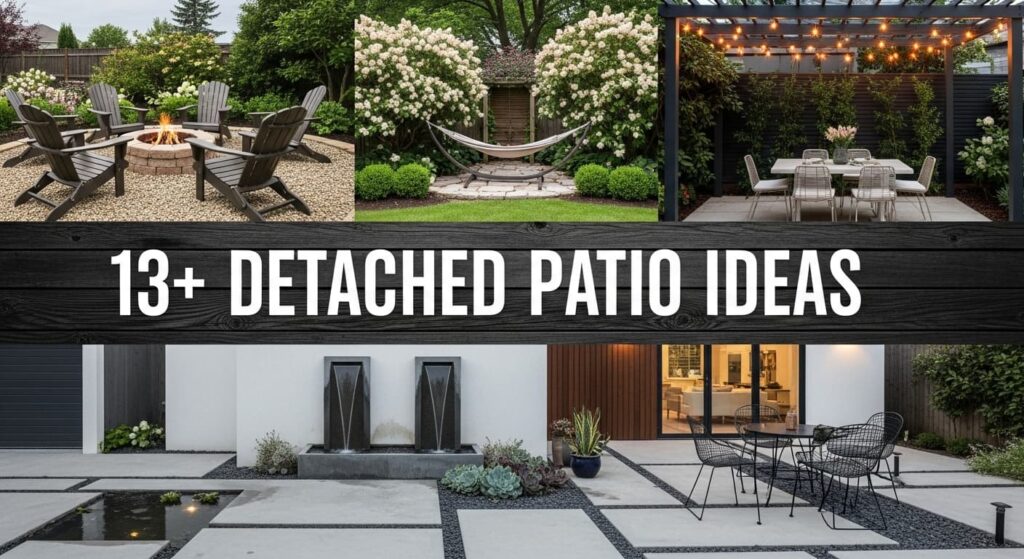 13+ Detached Patio Ideas to Create Your Perfect Backyard