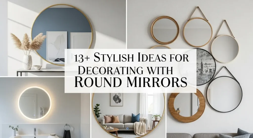 13+ Stylish Ideas for Decorating with Round Mirrors That Will Revolutionize Your Wall Decor