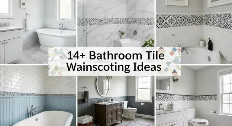 14+ Bathroom Tile Wainscoting Ideas That Add Character and Value