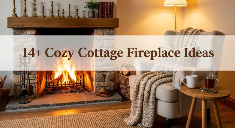14+ Cozy Cottage Fireplace Ideas for Rustic Elegance