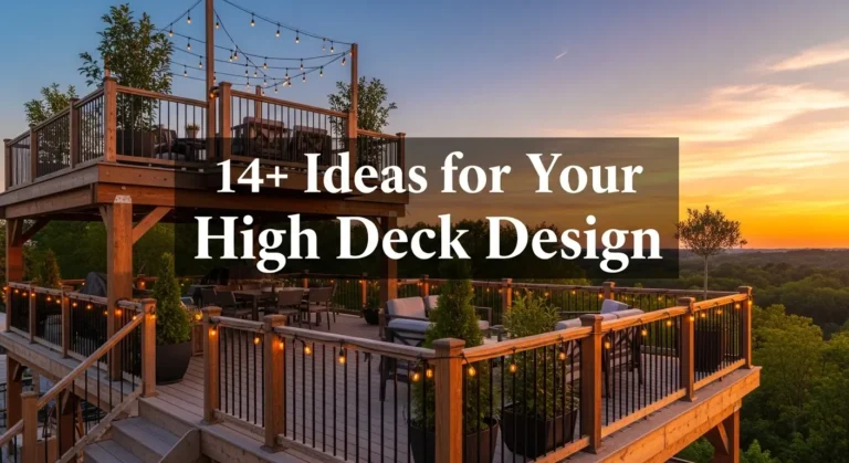 14+ Creative Ideas for Your High Deck Design That Maximize Views