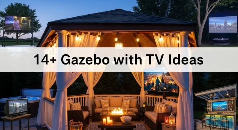 14+ Gazebo with TV Ideas From Basic Setup to High-Tech Paradise