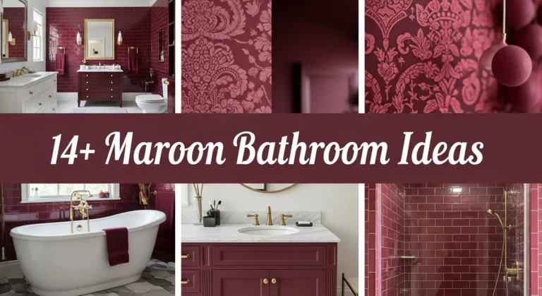 14+ Maroon Bathroom Ideas That Exude Timeless Elegance