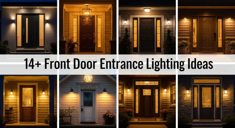 14+ Modern Front Door Entrance Lighting Ideas for Contemporary Homes