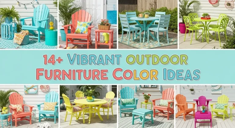 14+ Outdoor Furniture Color Ideas to Brighten Your Backyard