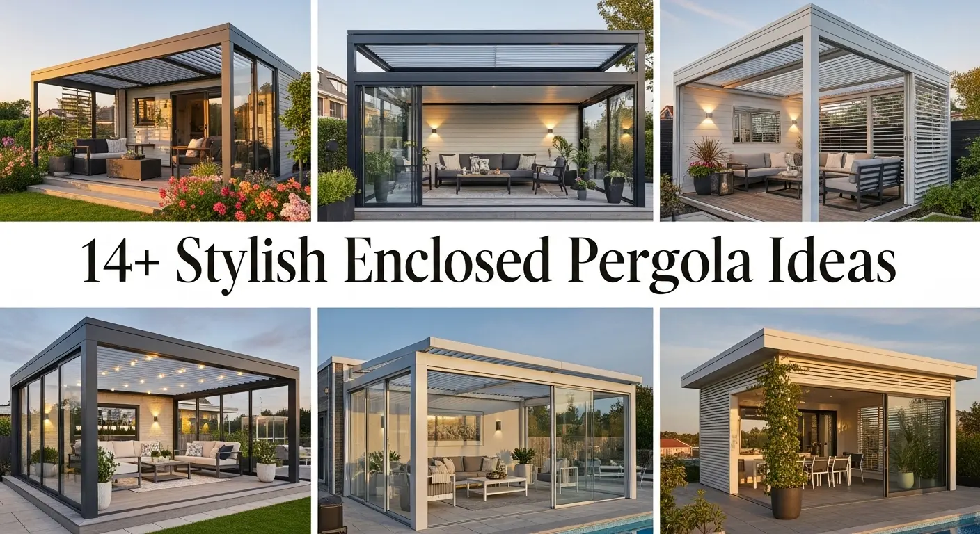 14+ Stylish Enclosed Pergola Ideas Create Your Dream Outdoor Room — free download