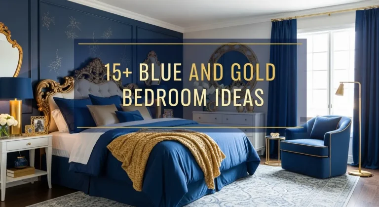 15+ Blue and Gold Bedroom Ideas Fit for Royalty
