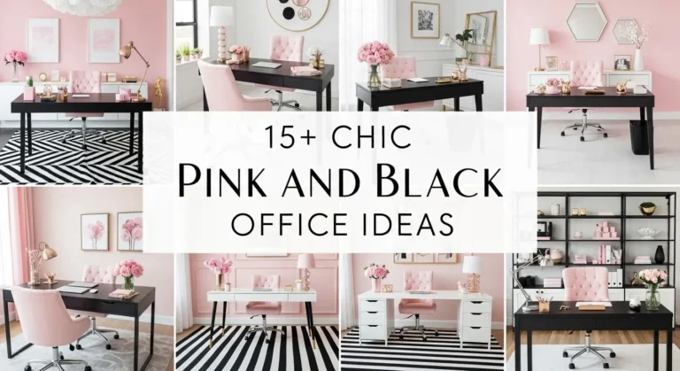 15+ Chic Pink and Black Office Ideas to Create Your Dream Workspace
