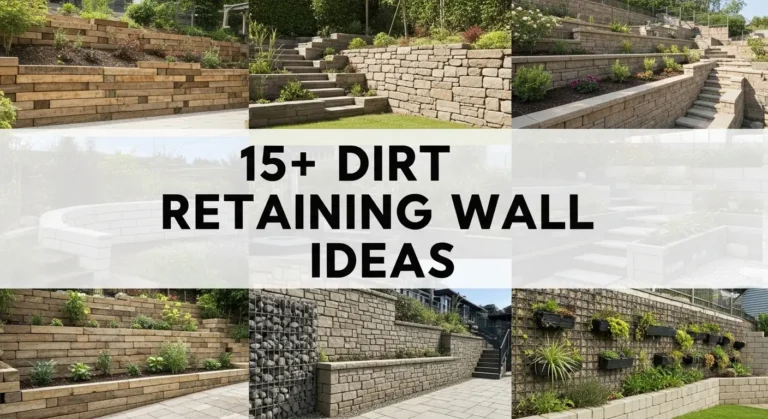 15+ Dirt Retaining Wall Ideas That Transform Sloped Yards Into Usable Space
