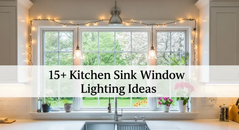 15+ Kitchen Sink Window Lighting Ideas to Brighten Your Space