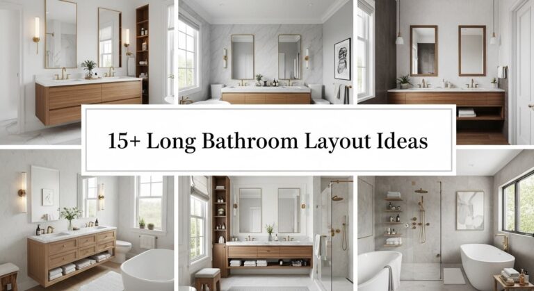 15+ Long Bathroom Layout Ideas for Modern Homes