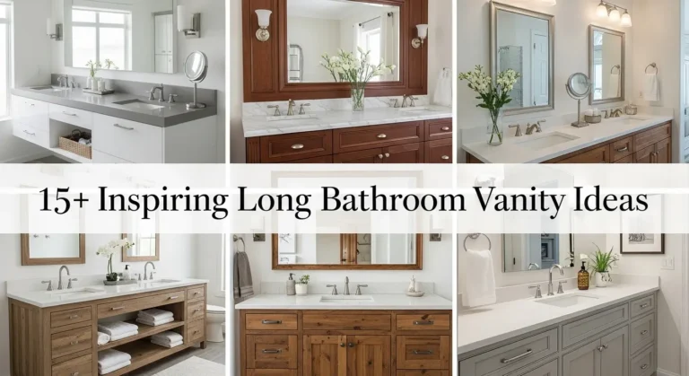 15+ Long Bathroom Vanity Ideas with Maximum Organization