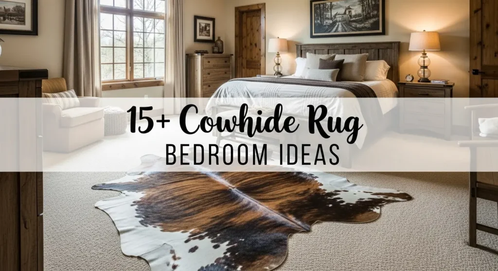 15+ Luxury Cowhide Rug Bedroom Ideas for Elegant Interior Design