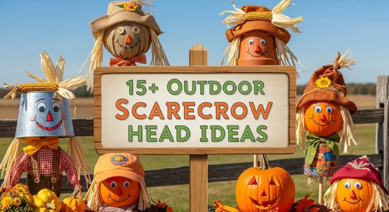 15+ Outdoor Scarecrow Head Ideas That Protect Your Garden in Style
