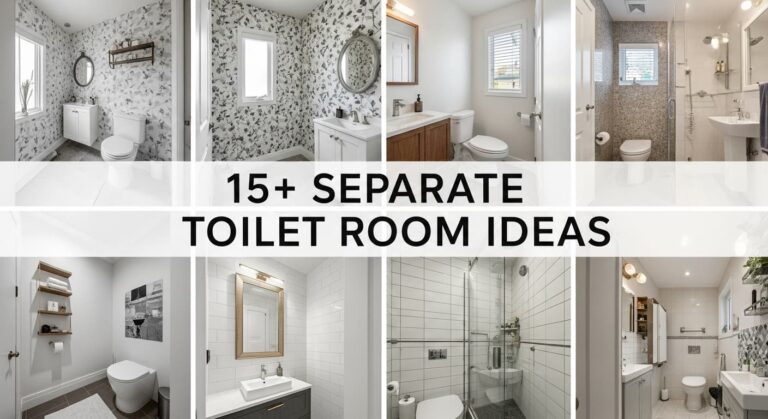 15+ Separate Toilet Room Ideas to Maximize Your Bathroom Space