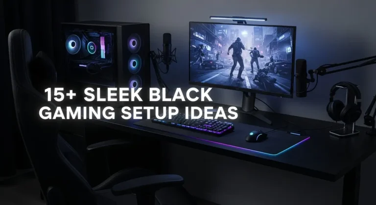 15+ Sleek Black Gaming Setup Ideas That Elevate Your Game Room